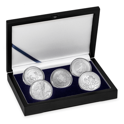 A picture of a Ensemble de pièces d’argent Emblèmes nationaux 2024 de 1 oz